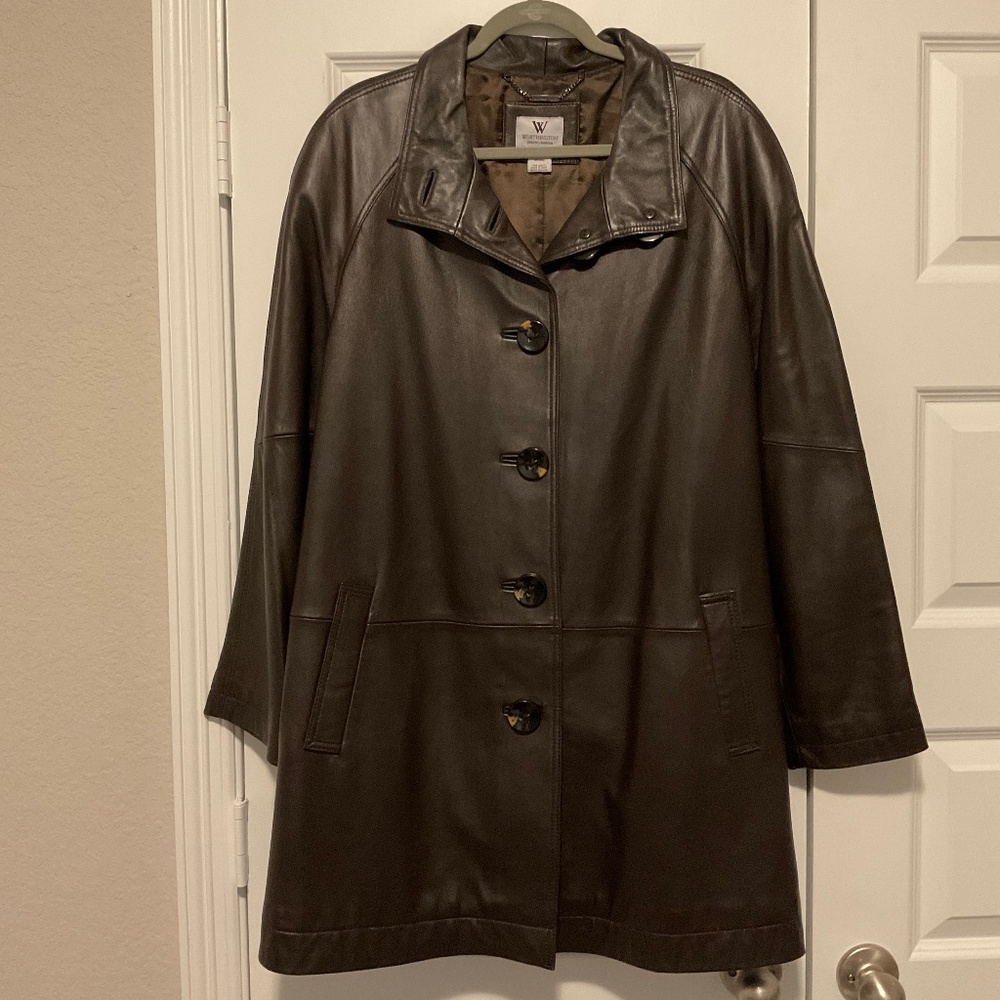 Worthington GENUINE Lambskin Women Leather Jacket